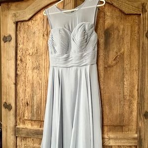 Azazie Dusty Blue Scarlett Dress